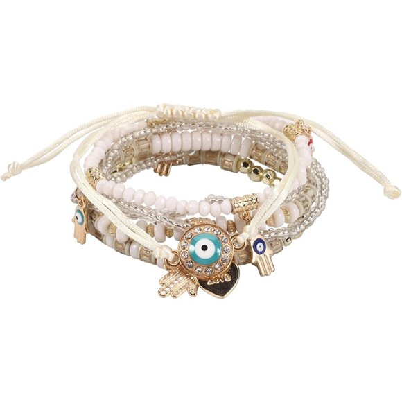 New Bohemian Bracelets for Women Stretch Multilayer Colorful Beads Brace… main image 8
